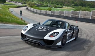 Porsche 918 Spyder prototype testing