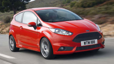 2013 Ford Fiesta ST red front view