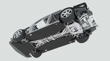 HWA Evo Mercedes 190E restomod chassis