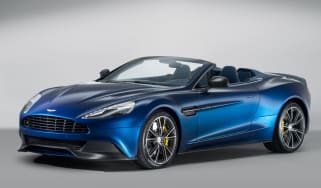 Aston Martin Vanquish Volante blue