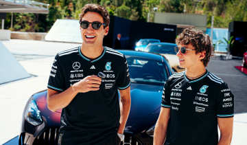 George Russell and Kimi Antonelli