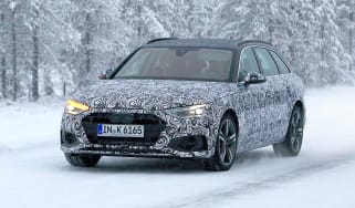 New Audi A4 spied front