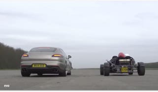 Porsche Panamera Turbo S v Ariel Atom: drag race