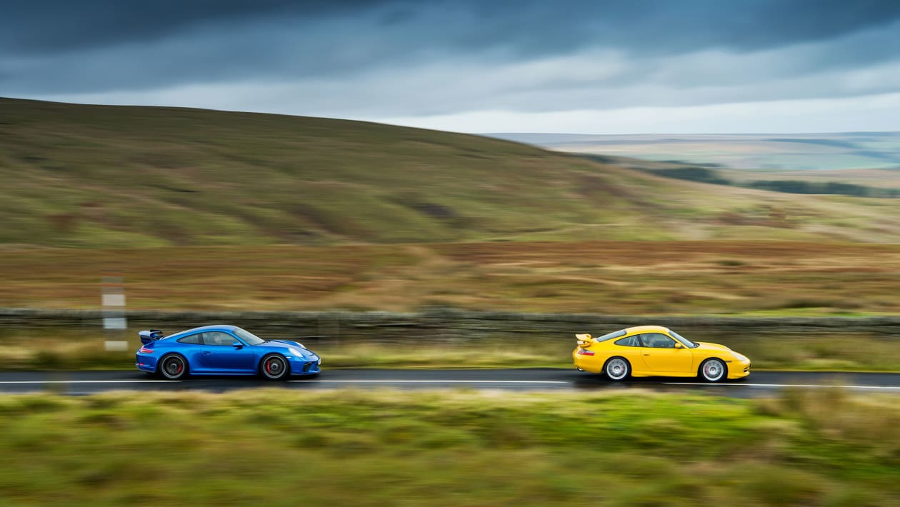 Porsche 911 GT3 996 vs GT3 991: old vs new hardcore Porsches | evo