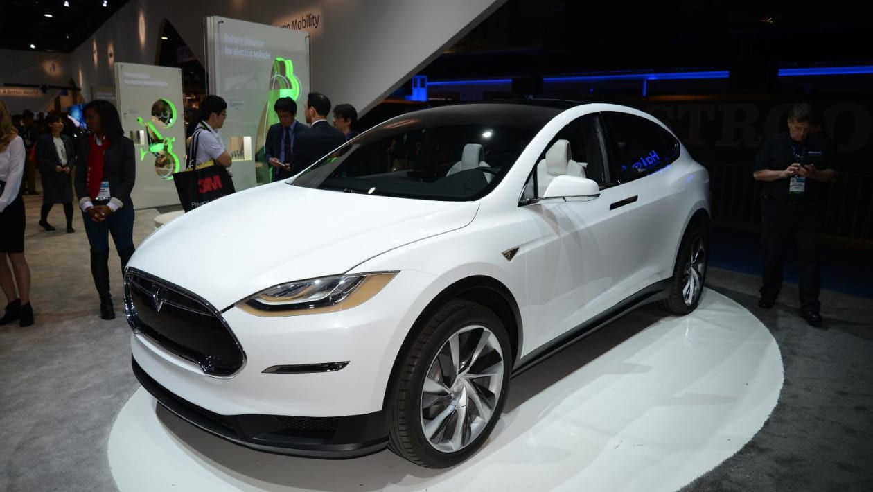 Tesla Model X shown at CES 2015 | evo