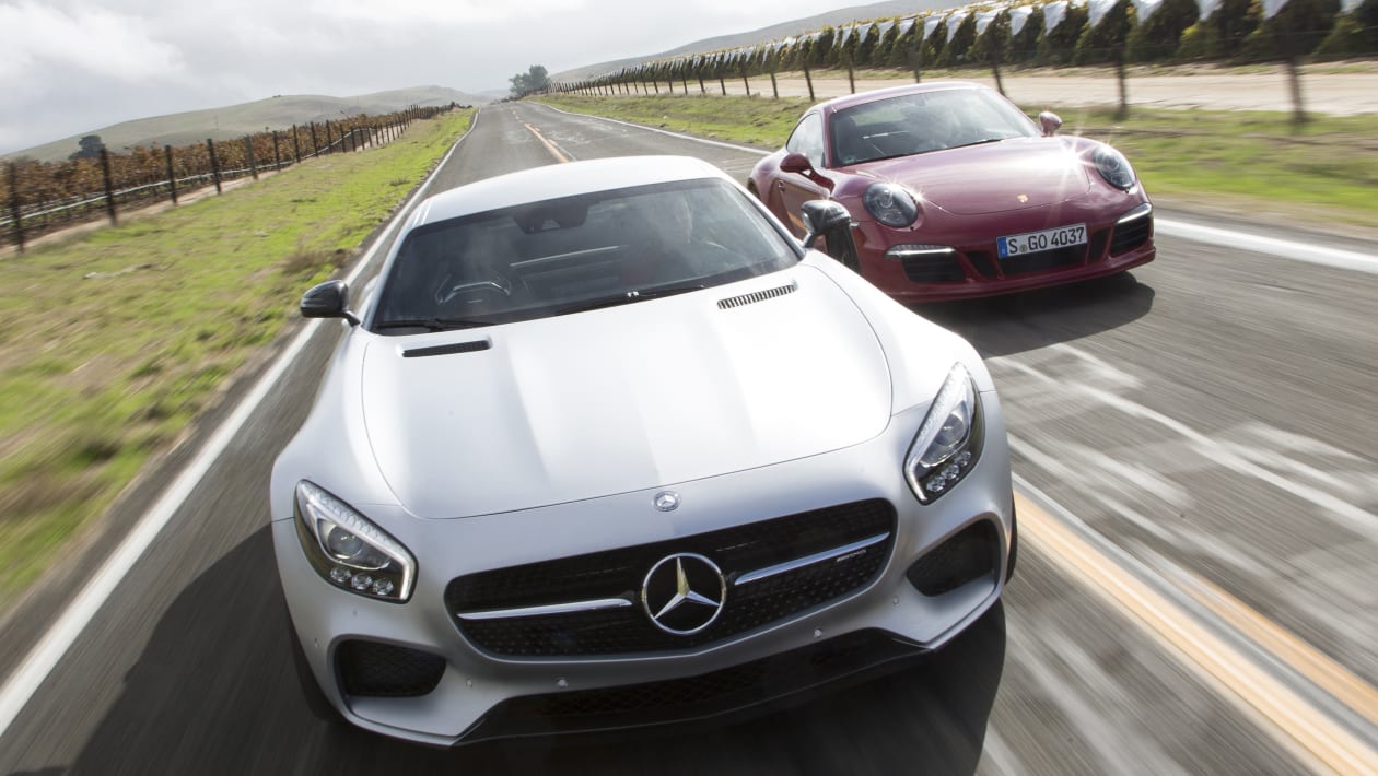 evo Magazine January 2015 - Mercedes AMG GT vs Porsche 911 | evo