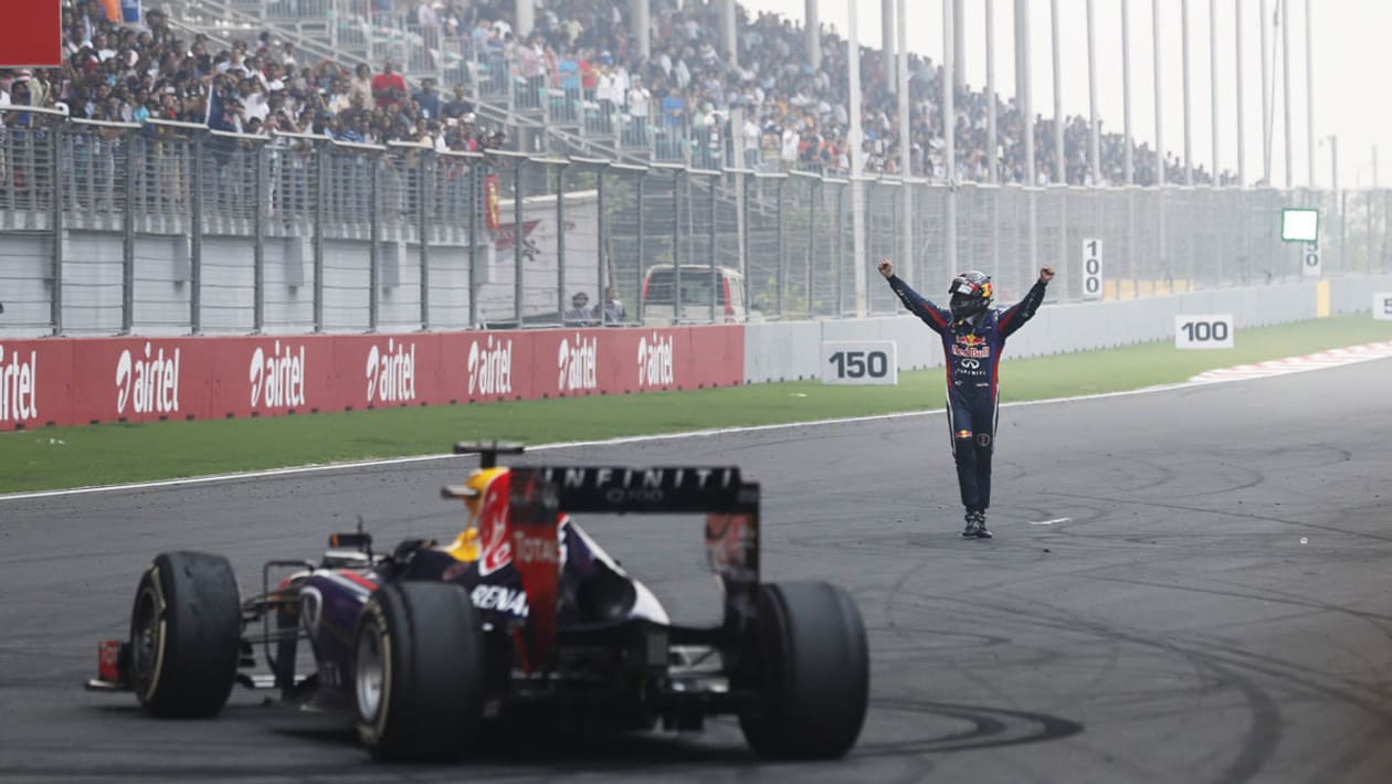 Sebastian Vettel wins third straight F1 world championship