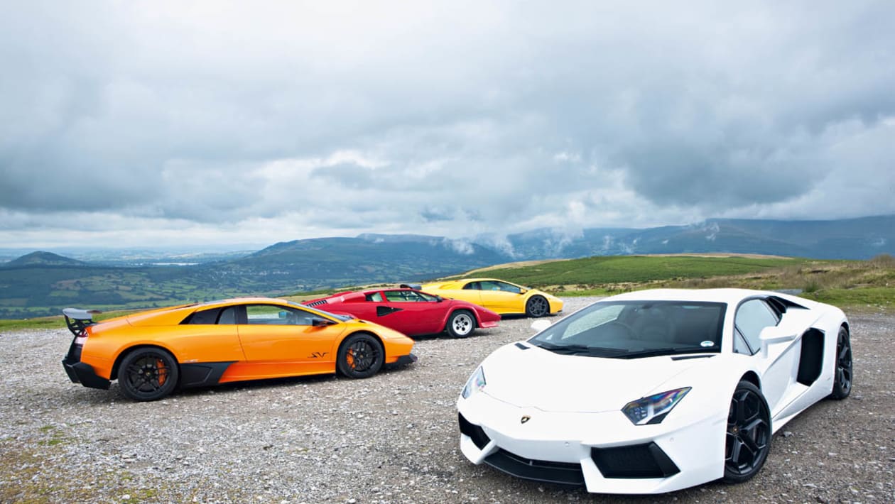 Aventador, Countach, Diablo, Murcielago review pictures evo