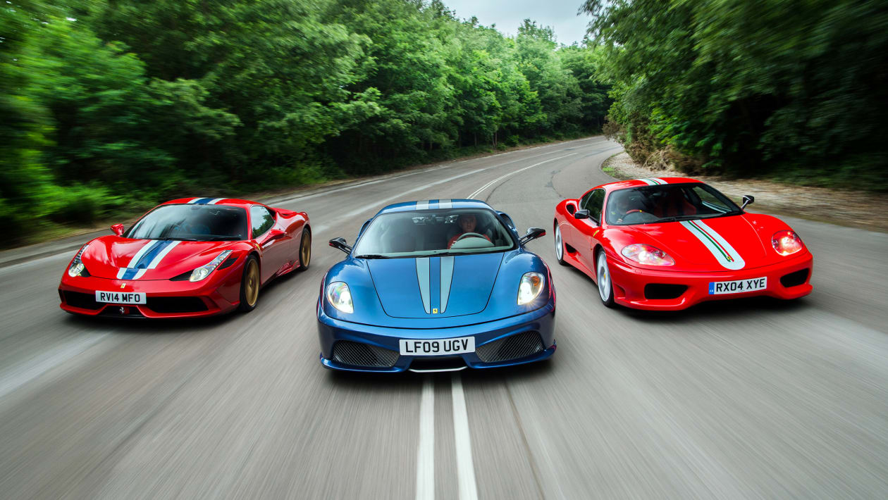 Ferrari lightweight specials - 458 Speciale vs 430 Scuderia vs 360