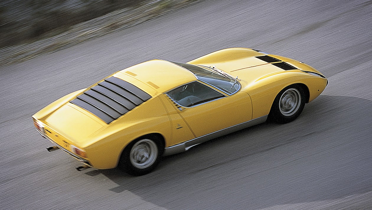Lamborghini Miura louvred engine cover - Art of Speed | evo