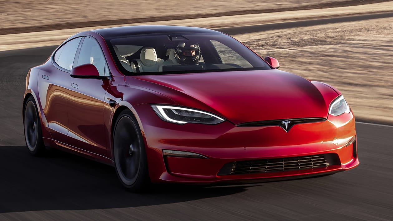 tesla model s plaid given new track mode top speed lifted to 175mph