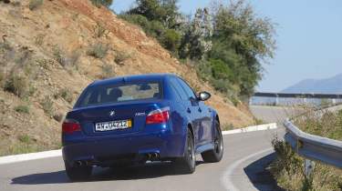 BMW M5 cornering rear