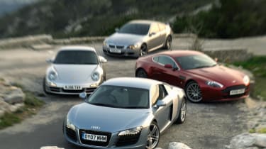 Audi R8 group test picture