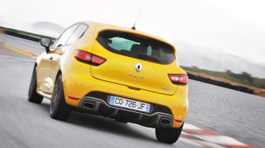 Renaultsport Clio 200 Turbo rear on track with cup chassis