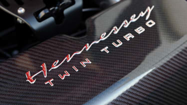 Ferrari 458 twin turbo by Hennessey engine cover