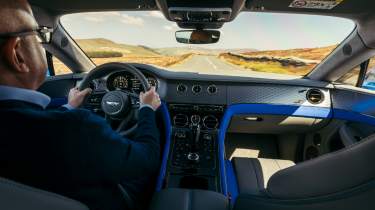 Bentley Continental GT S interior driving