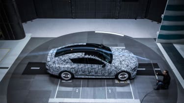 Mercedes-AMG GT four-door wind tunnel testing 
