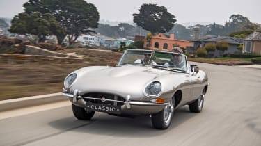 Jaguar E-type Zero - driving front