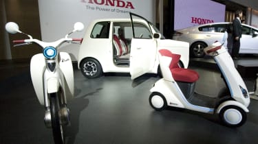 The Honda stand