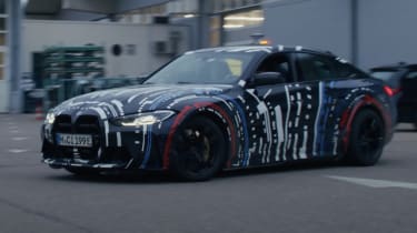 Electric BMW M3 test mules