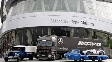 Mercedes car carrier