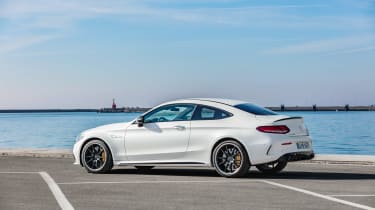 Mercedes-AMG C 63 S Coupe - white static rear