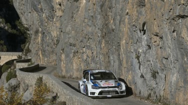 Volkswagen Polo WRC Monte Carlo rally testing