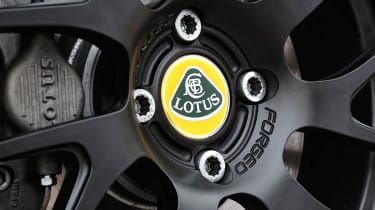 2012 Lotus Elise S black forged alloy wheel