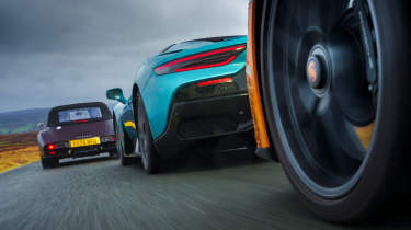 Morgan v Maserati v Porsche