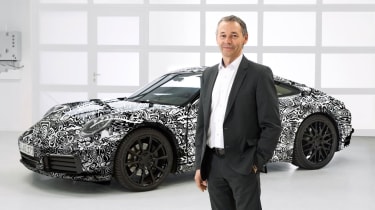 August Achleitner and the 992 Porsche 911 prototype