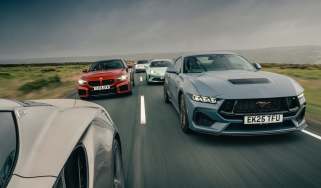 BMW M2 v Porsche Boxster GTS v Lotus Emira v Alpine A110 v Ford Mustang 