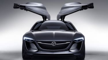 Opel Monza concept car gullwing doors up