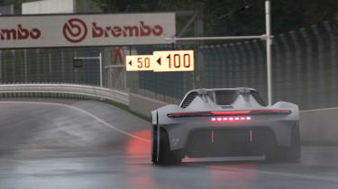 Porsche Vision Gran Turismo concept – rear gameplay