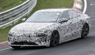 Audi S6 e-tron spy shot – front cornering