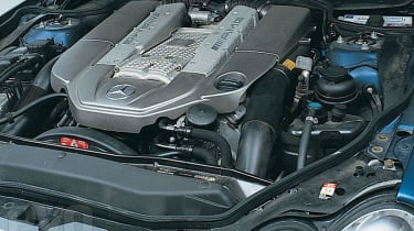 Mercedes SL55 AMG engine