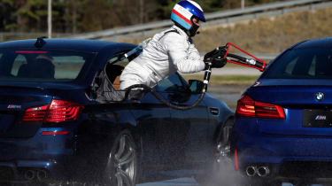BMW M5 drift attempt - rear