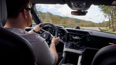Porsche Cayenne Electric interior driving