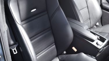 Mercedes E63 AMG black leather interior