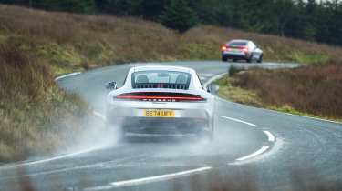 BMW M4 v Porsche 911 rear