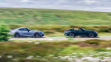 BMW Z4 M40i Handschalter and Toyota Supra