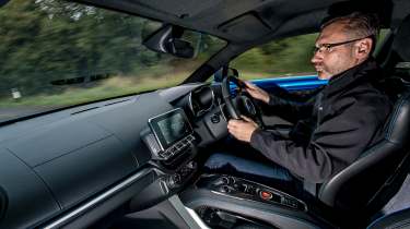 Alpine A110 driving