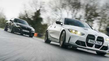 BMW M3 CS v Litchfield BMW M2 – front