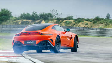 Aston Martin Vantage 2024 track rear