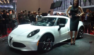 Alfa Romeo 4C white Geneva 2013