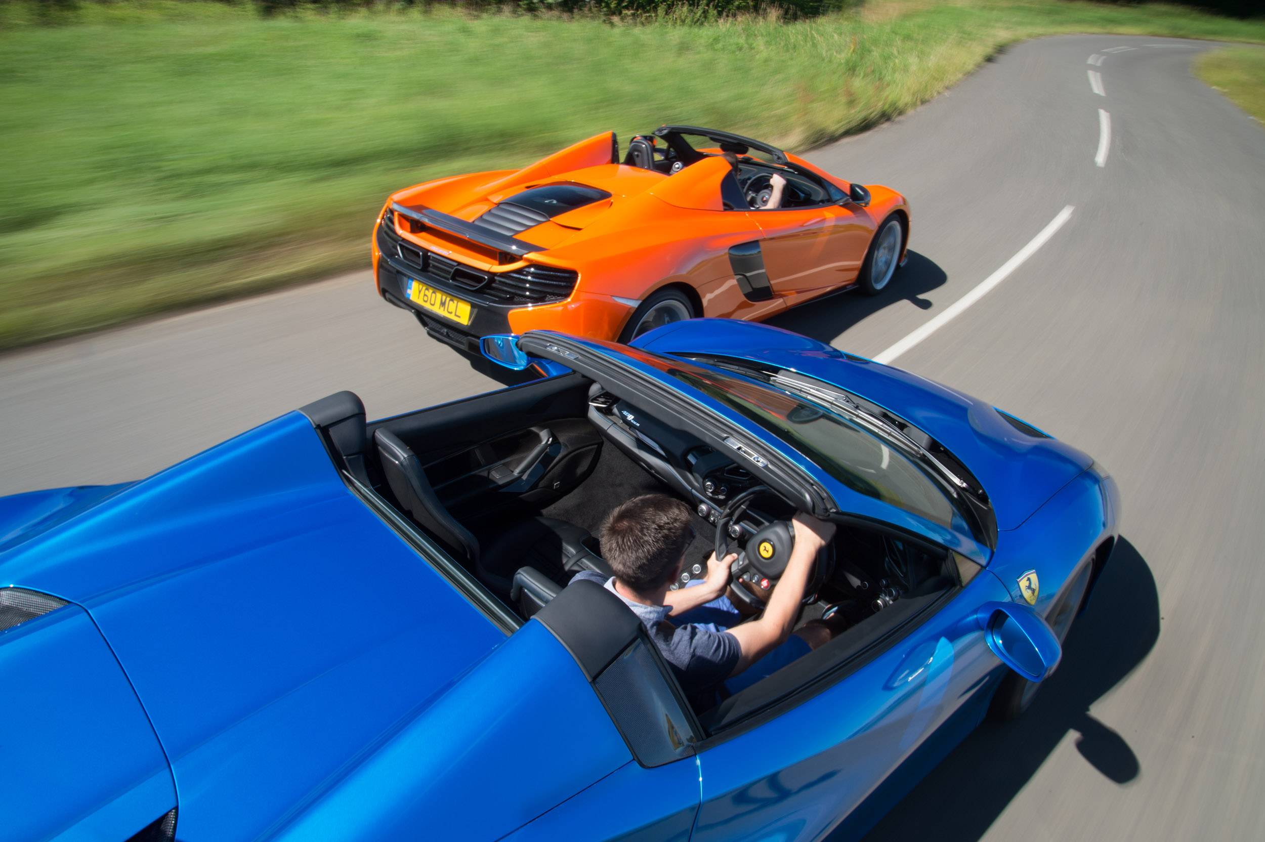 Ferrari 488 Spider V Mclaren 650s Spider Battle Between