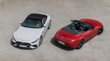2022 Mercedes SL – range front and rear