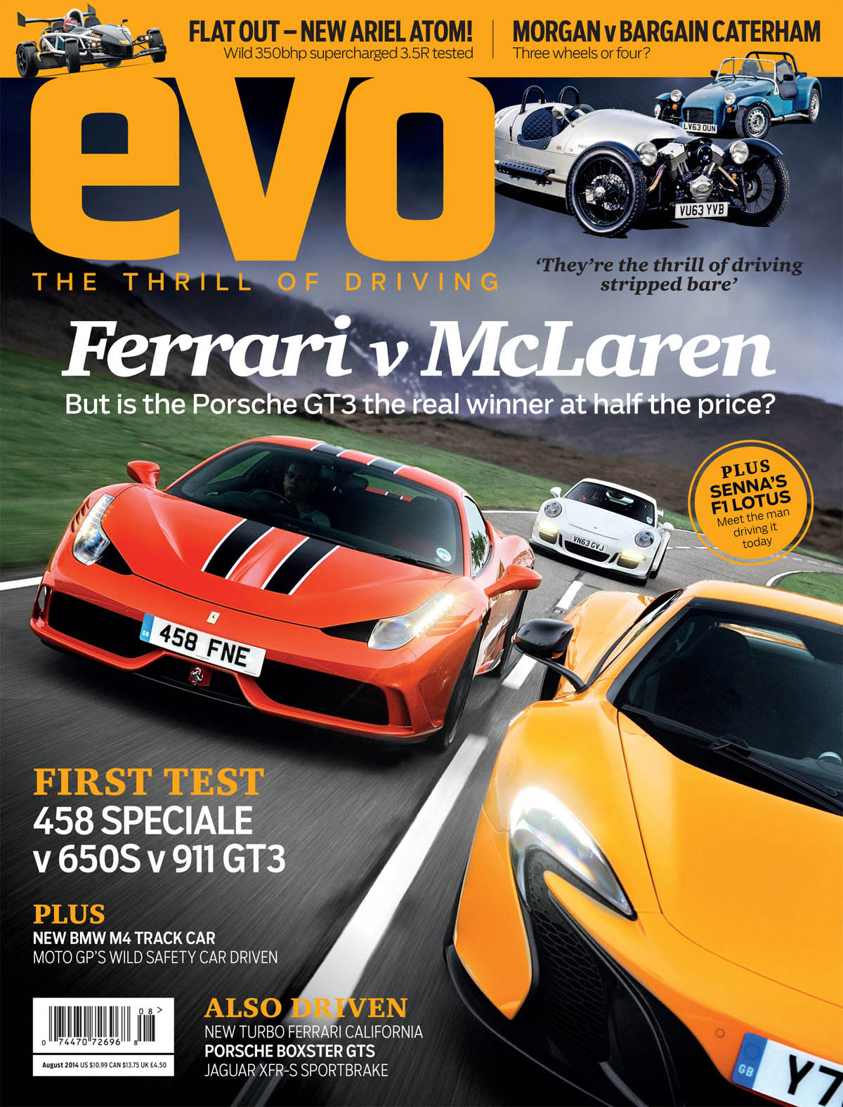 evo Magazine August 2014 Ferrari v McLaren evo