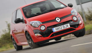 Renault Twingo RS 133 Cup red cornering
