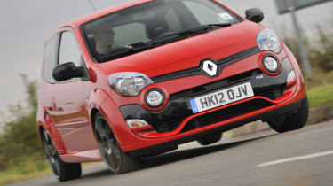 Renault Twingo RS 133 Cup red cornering