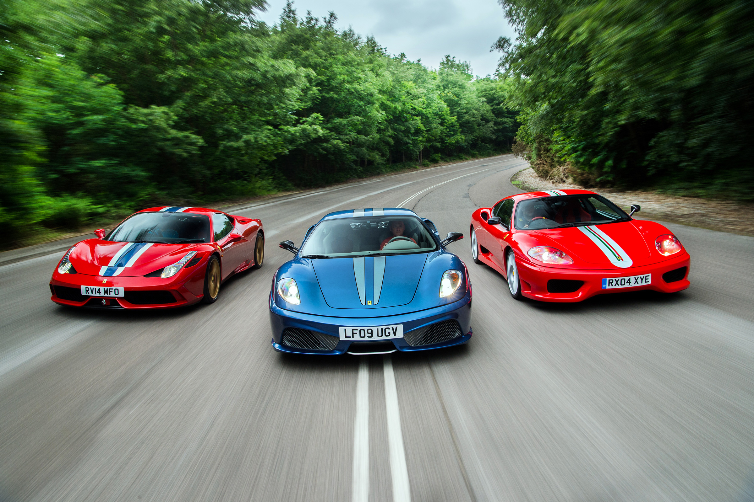 Ferrari Lightweight Specials 458 Speciale Vs 430 Scuderia Vs 360 Challenge Stradale Evo